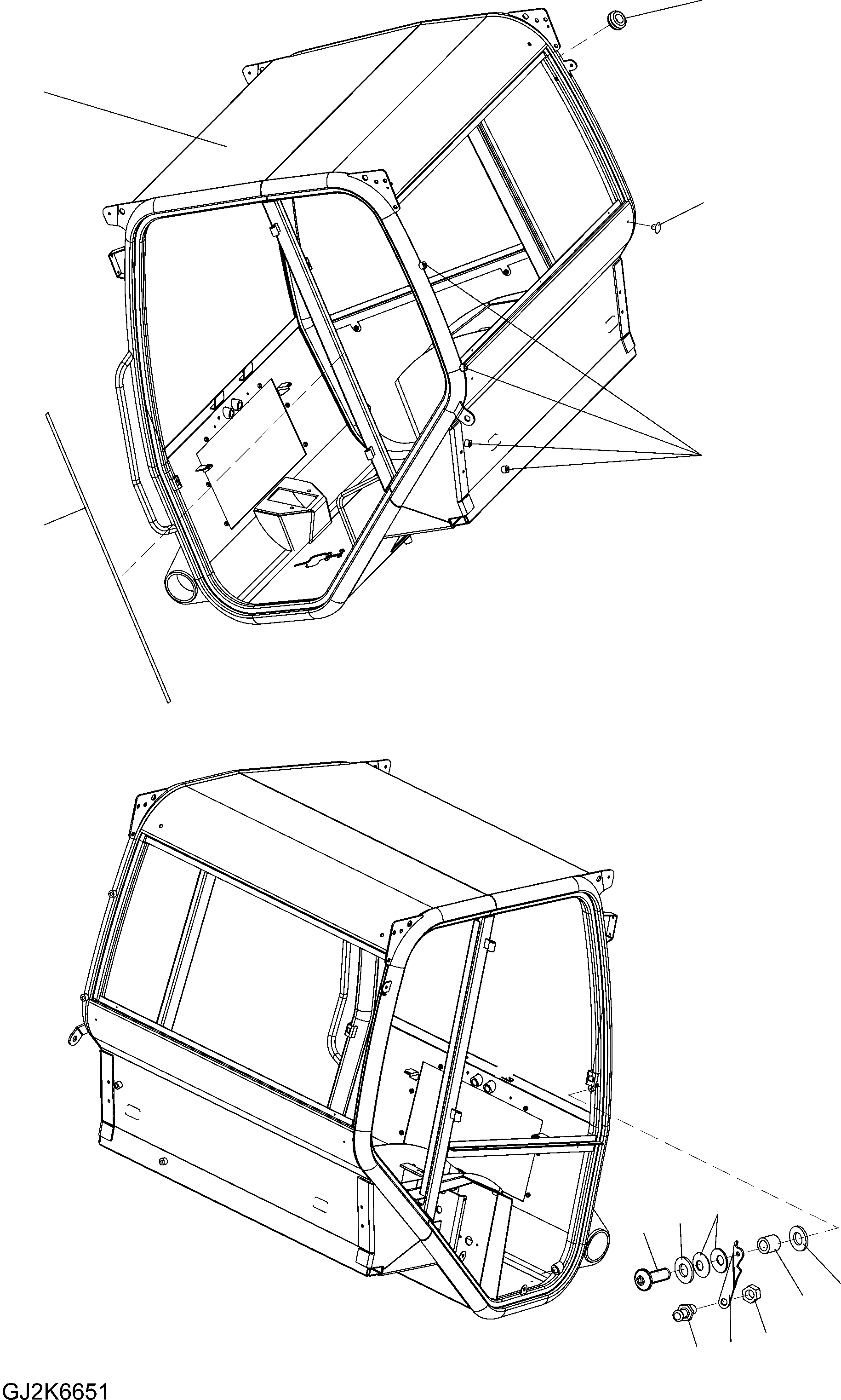 ROPS CAB 42W-56-31111 KOMATSU