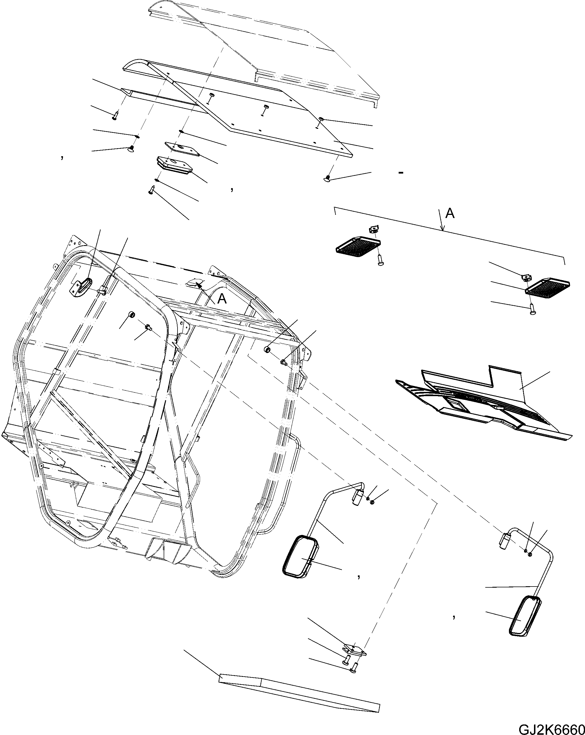 SUN VISOR 421-56-H0S71 KOMATSU