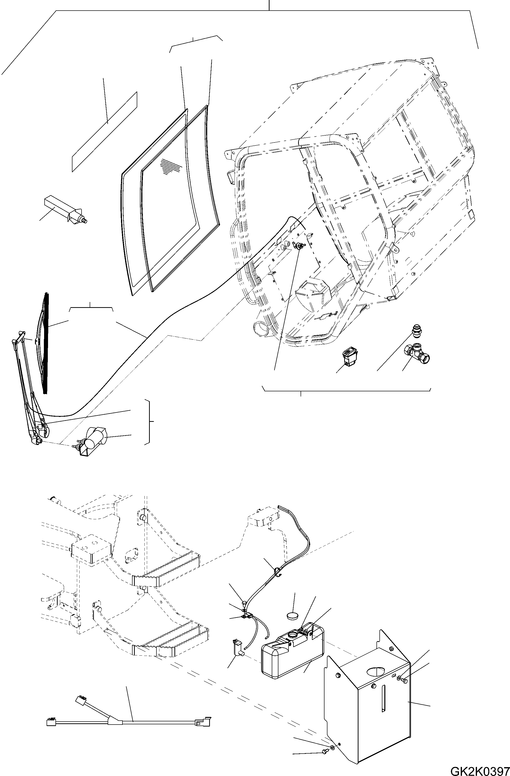FRONT WINDOW KIT 42W-56-21371 KOMATSU