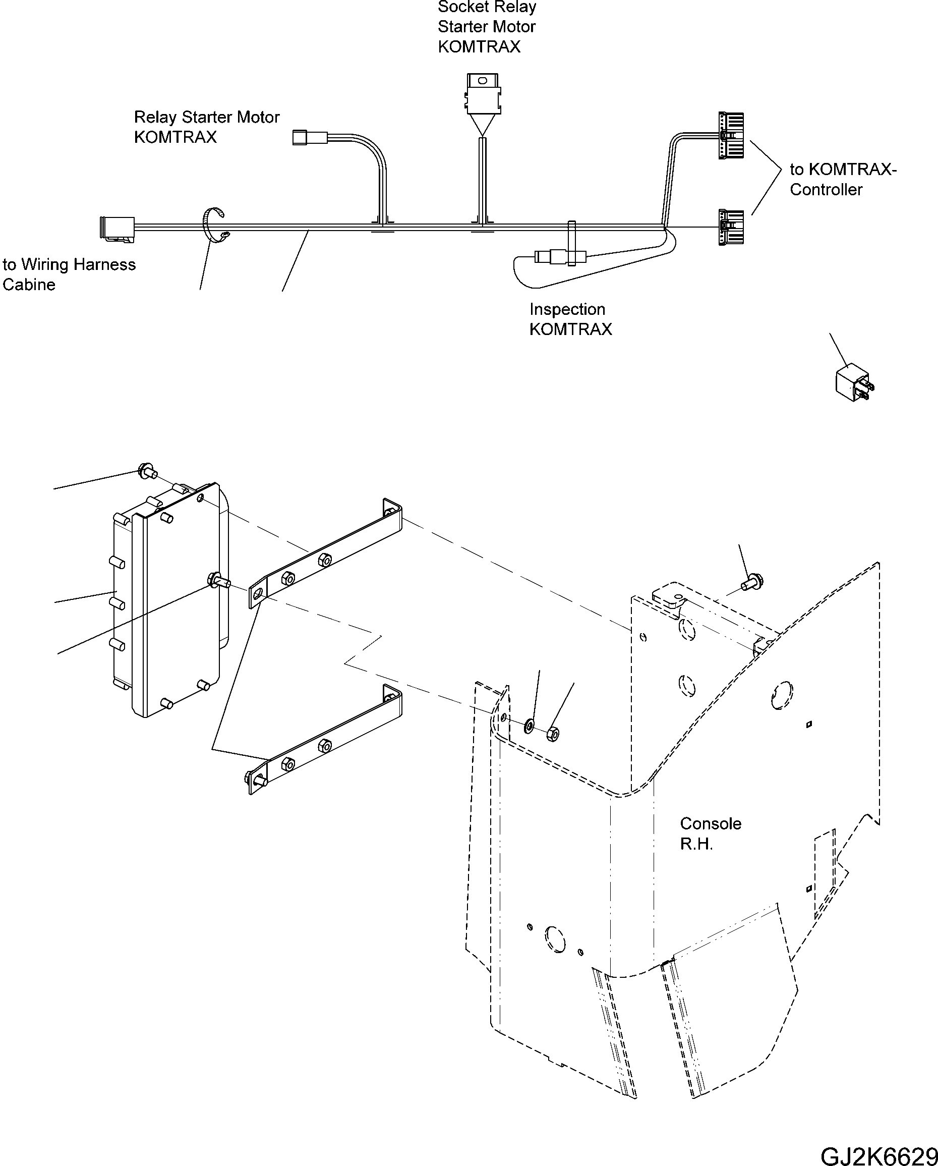 BRACKET, KOMTRAX 42W-06-31510 KOMATSU