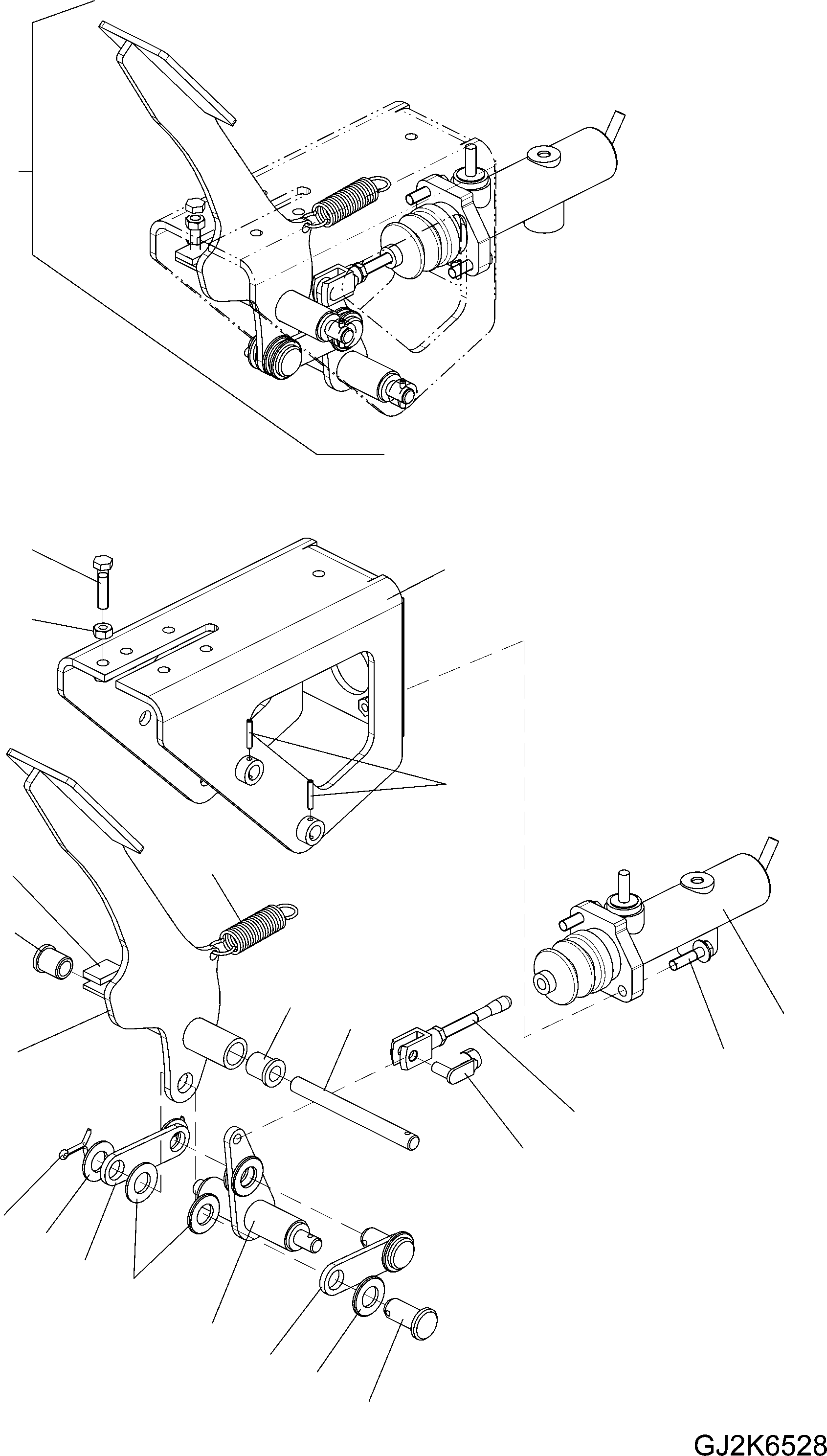 BRAKE PEDAL ASSEMBLY 42U-43-27410 KOMATSU