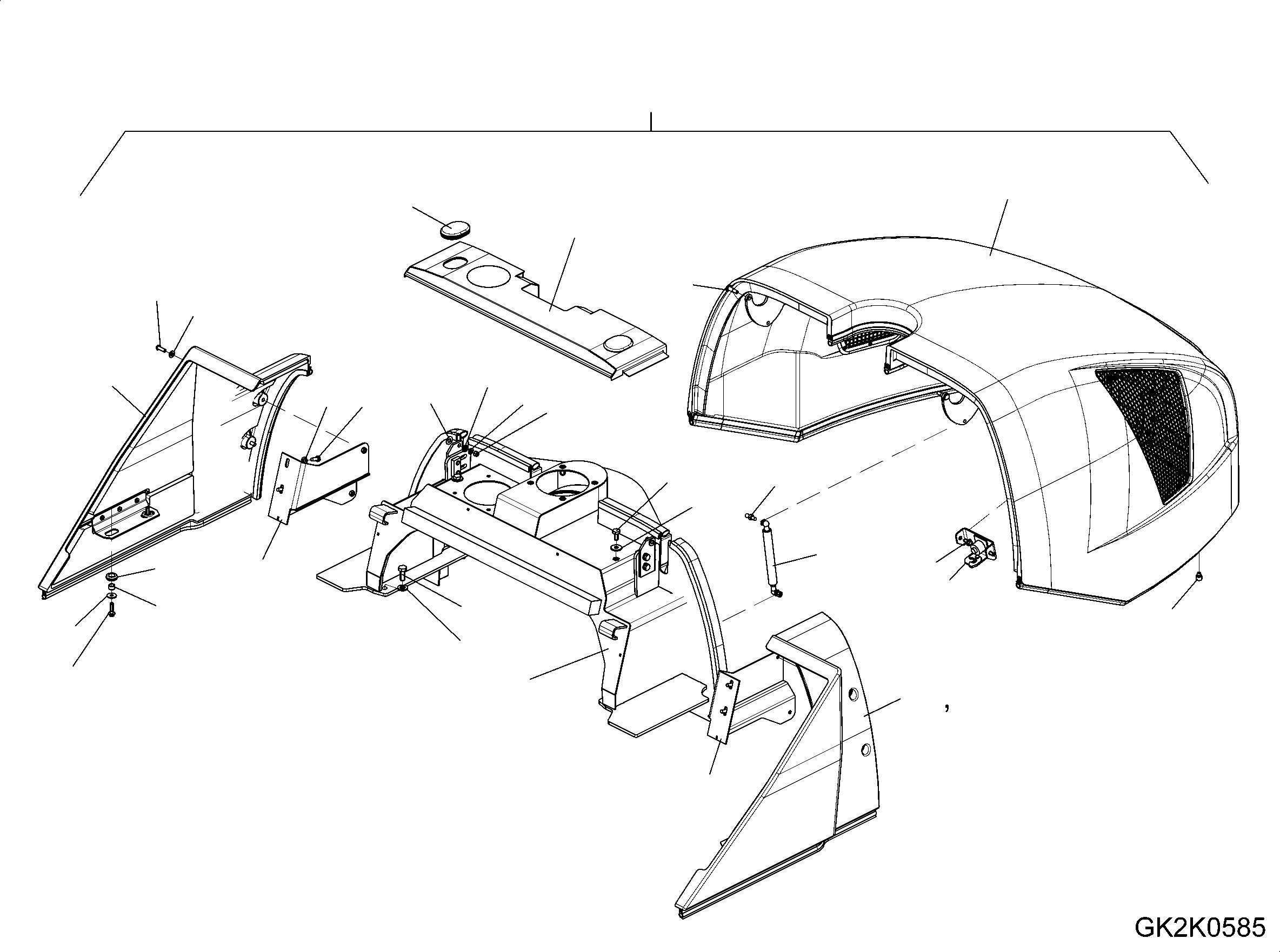 SUPPORT BRACKET, RHS 42W-54-31370 KOMATSU