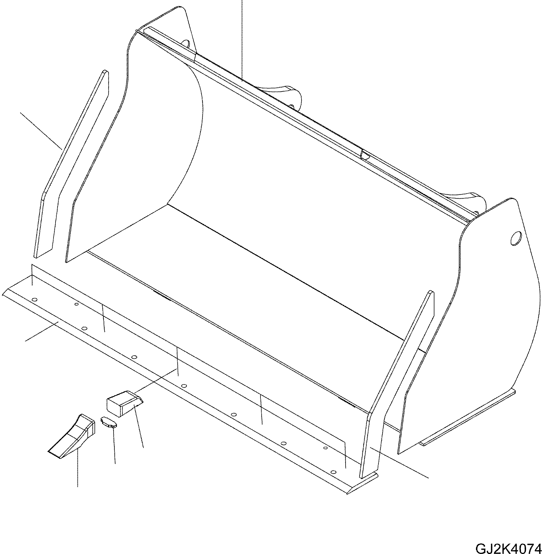 Ковш 42W-70-22010 KOMATSU