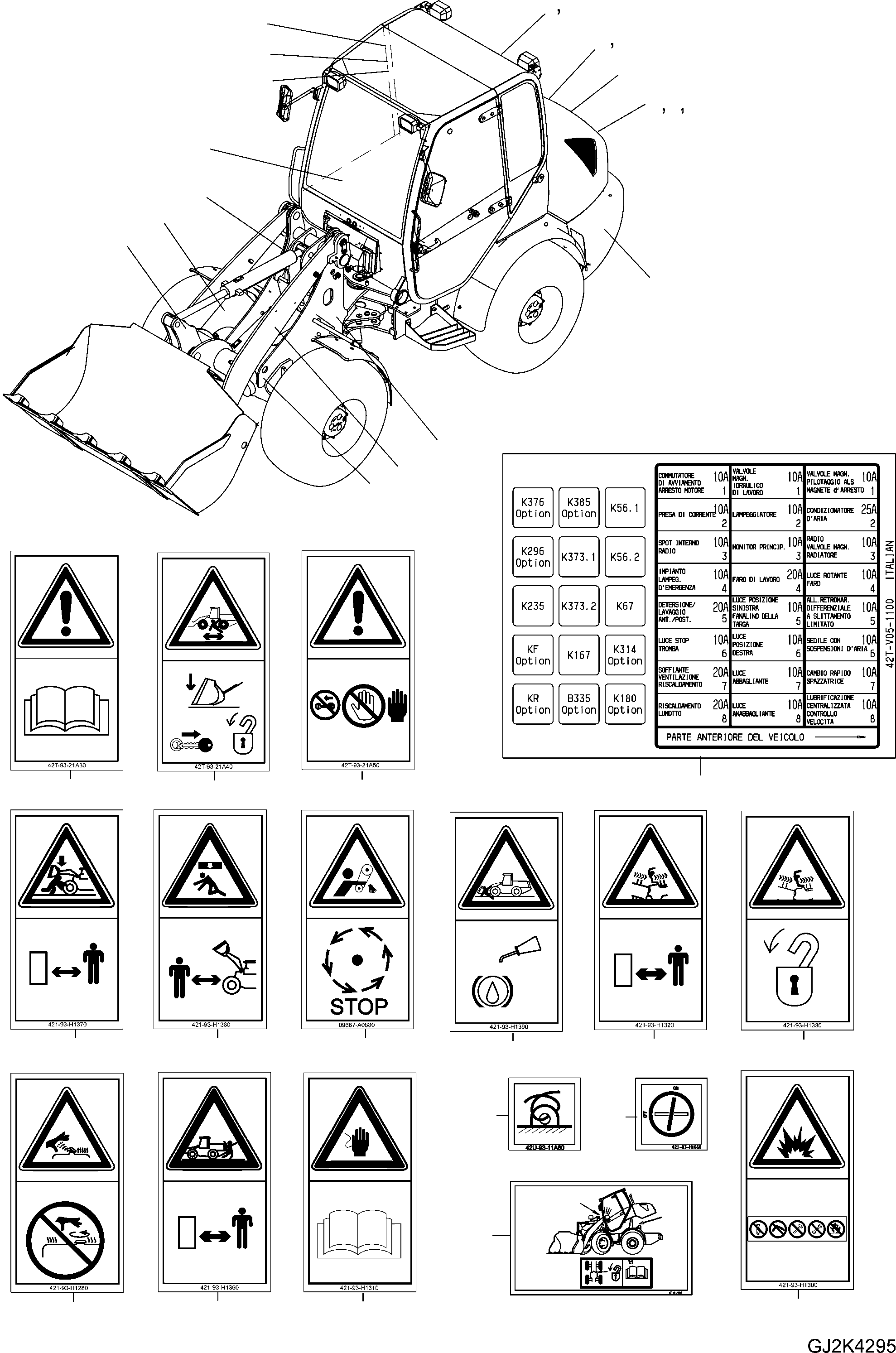 Наклейка 42T-V05-2100 KOMATSU