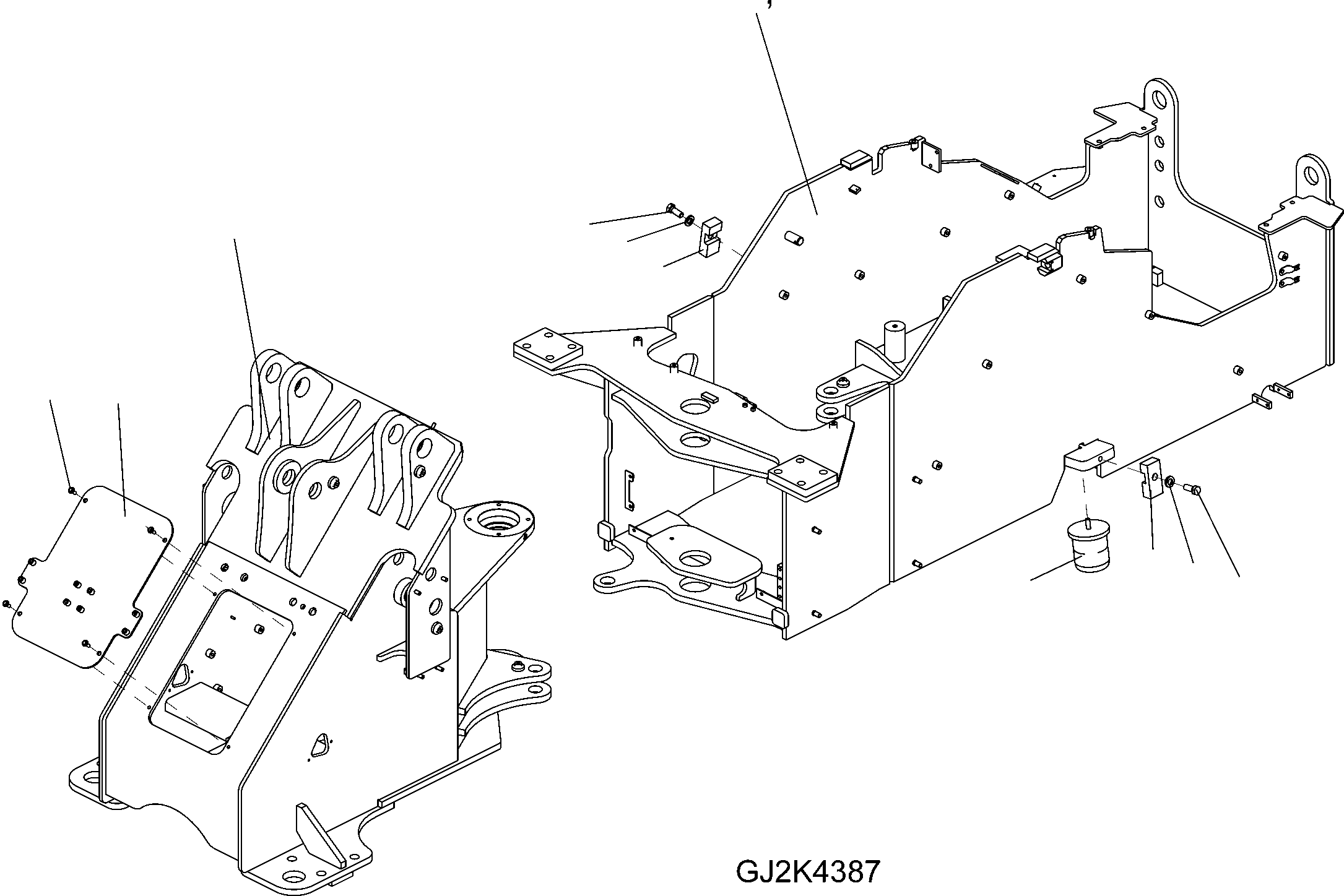 FRONT FRAME 42W-46-21101 KOMATSU