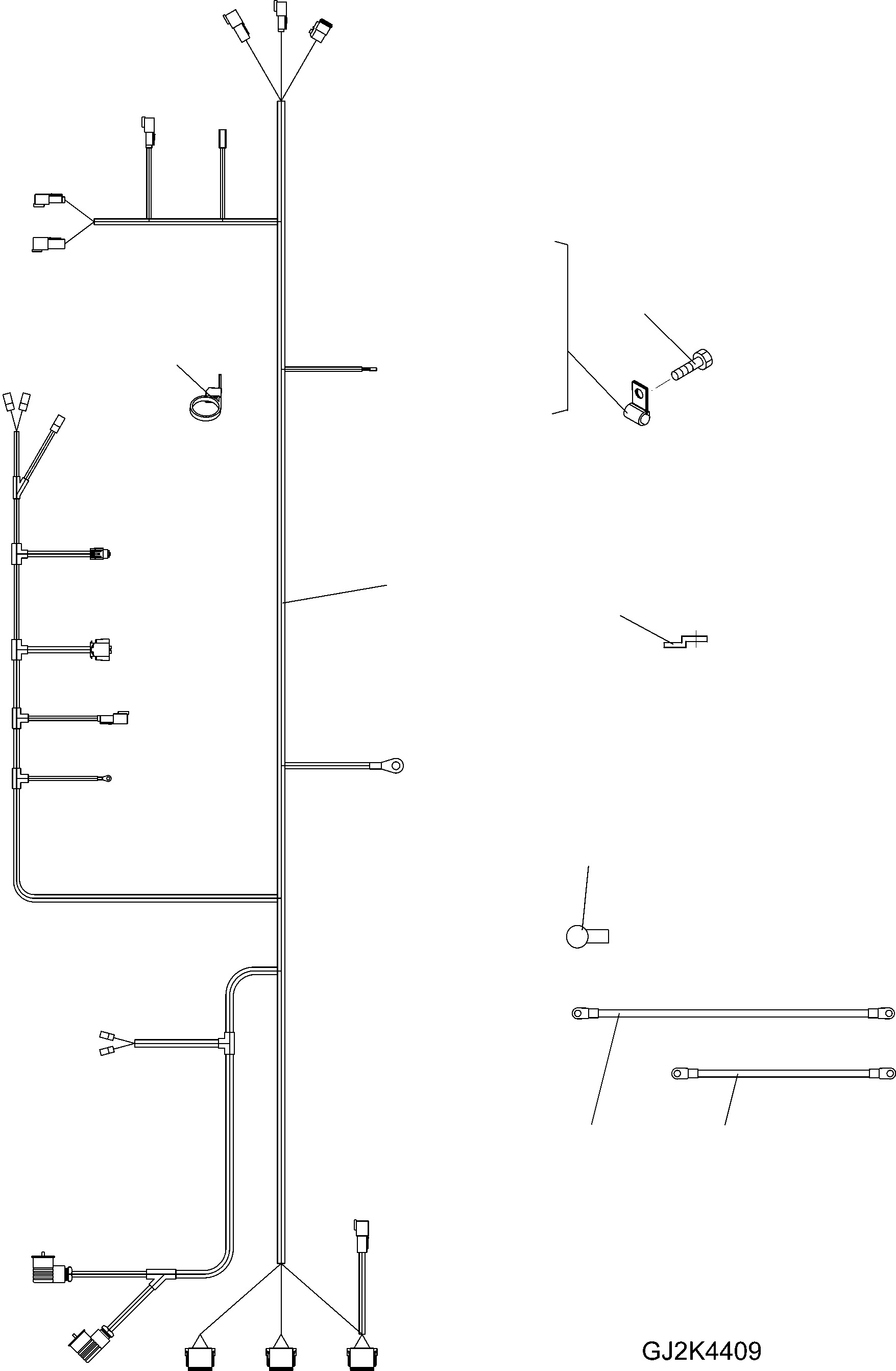 Жгут проводов 42W-06-22020 KOMATSU