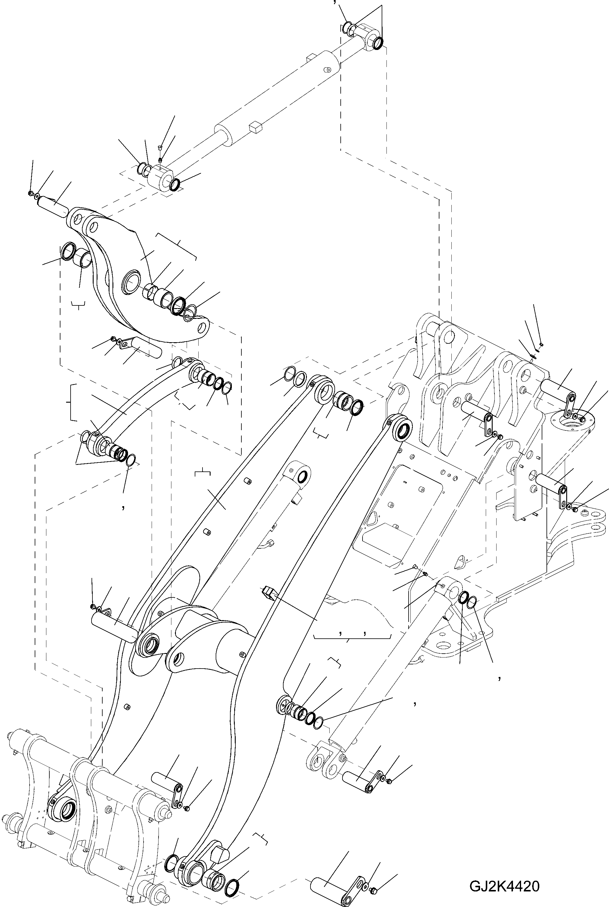 ROCKER ARM 42W-70-21040 KOMATSU