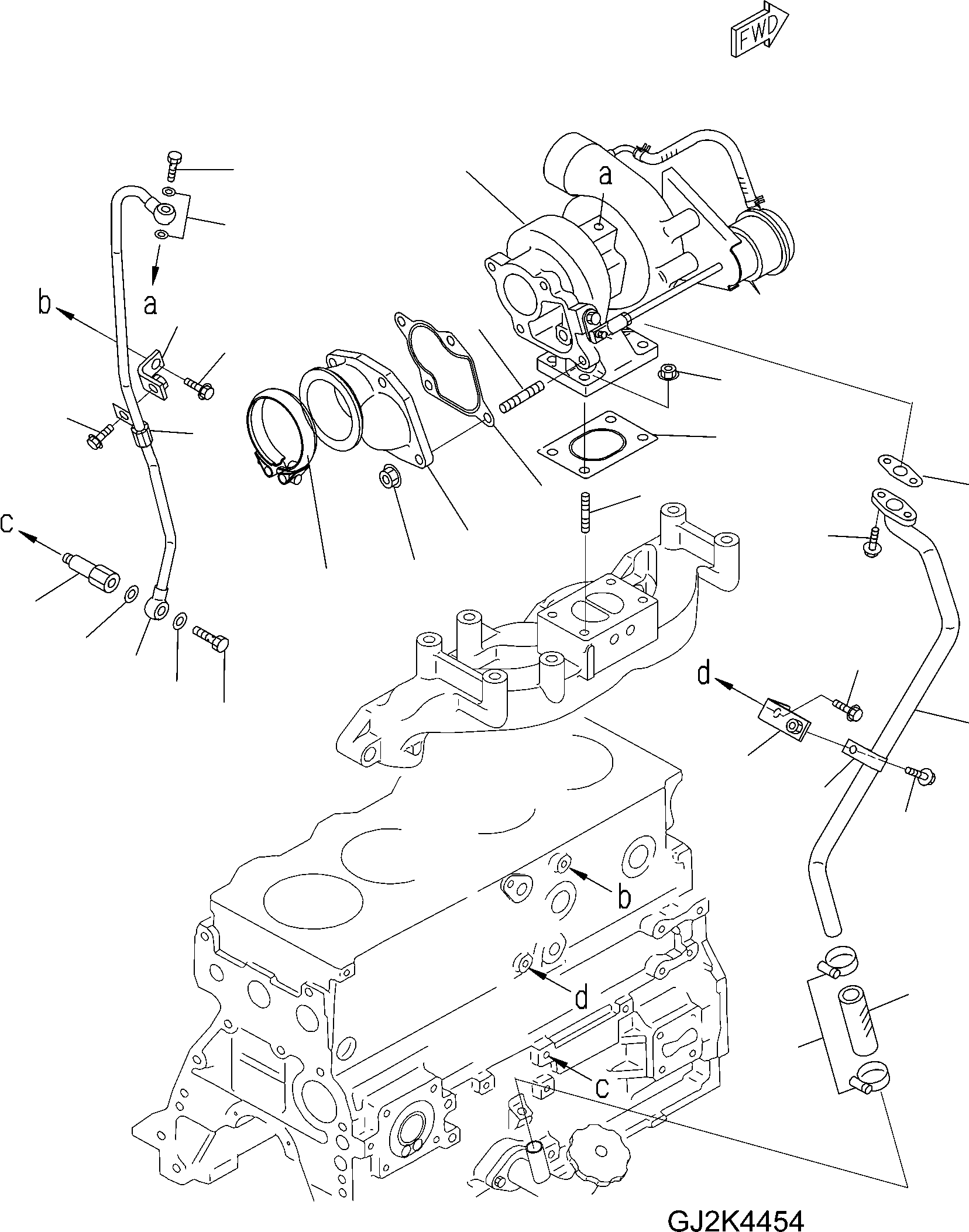 TURBOCHARGER ASSEMBLY 6205-81-8214 KOMATSU