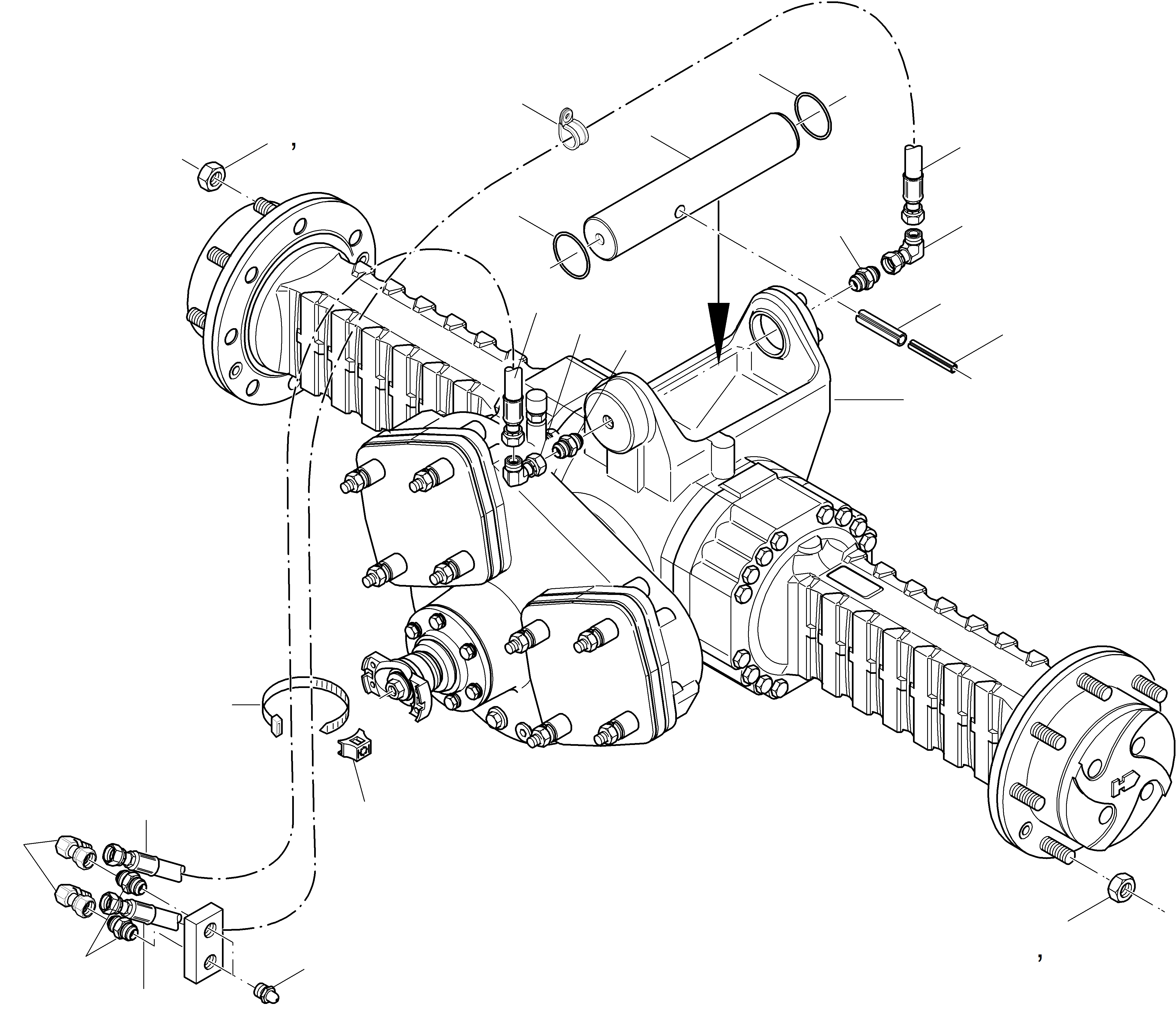 REAR AXLE 42R-23-10110 KOMATSU