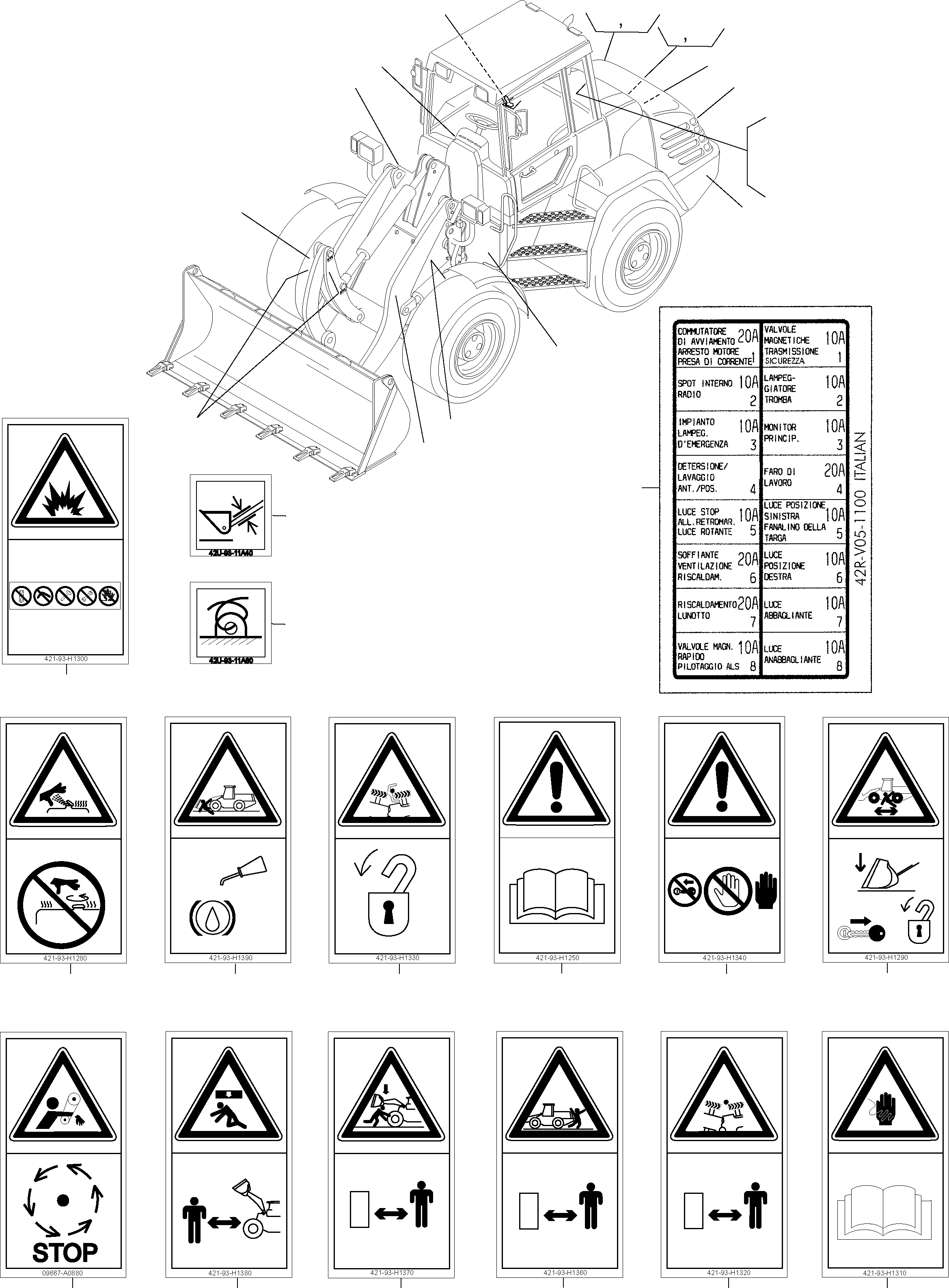 Наклейка 42R-V05-1100 KOMATSU
