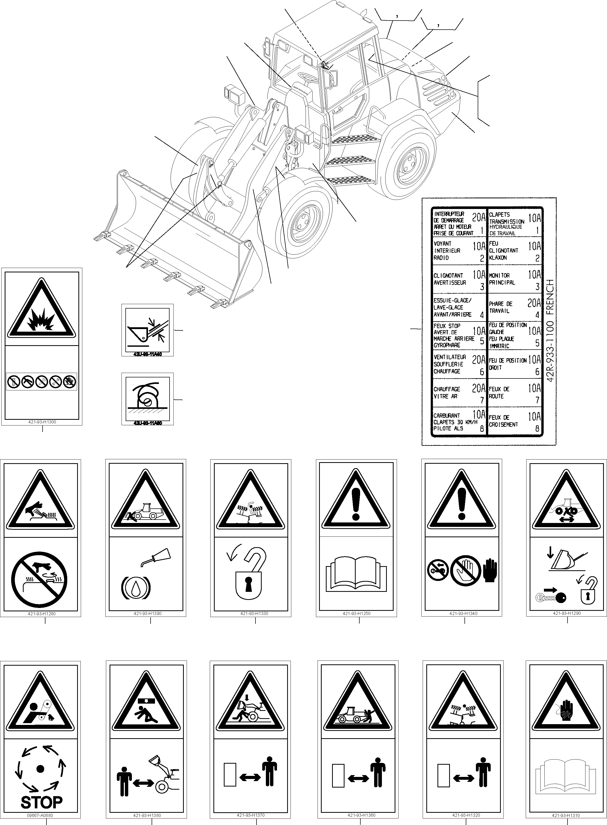 Наклейка 42R-933-1100 KOMATSU