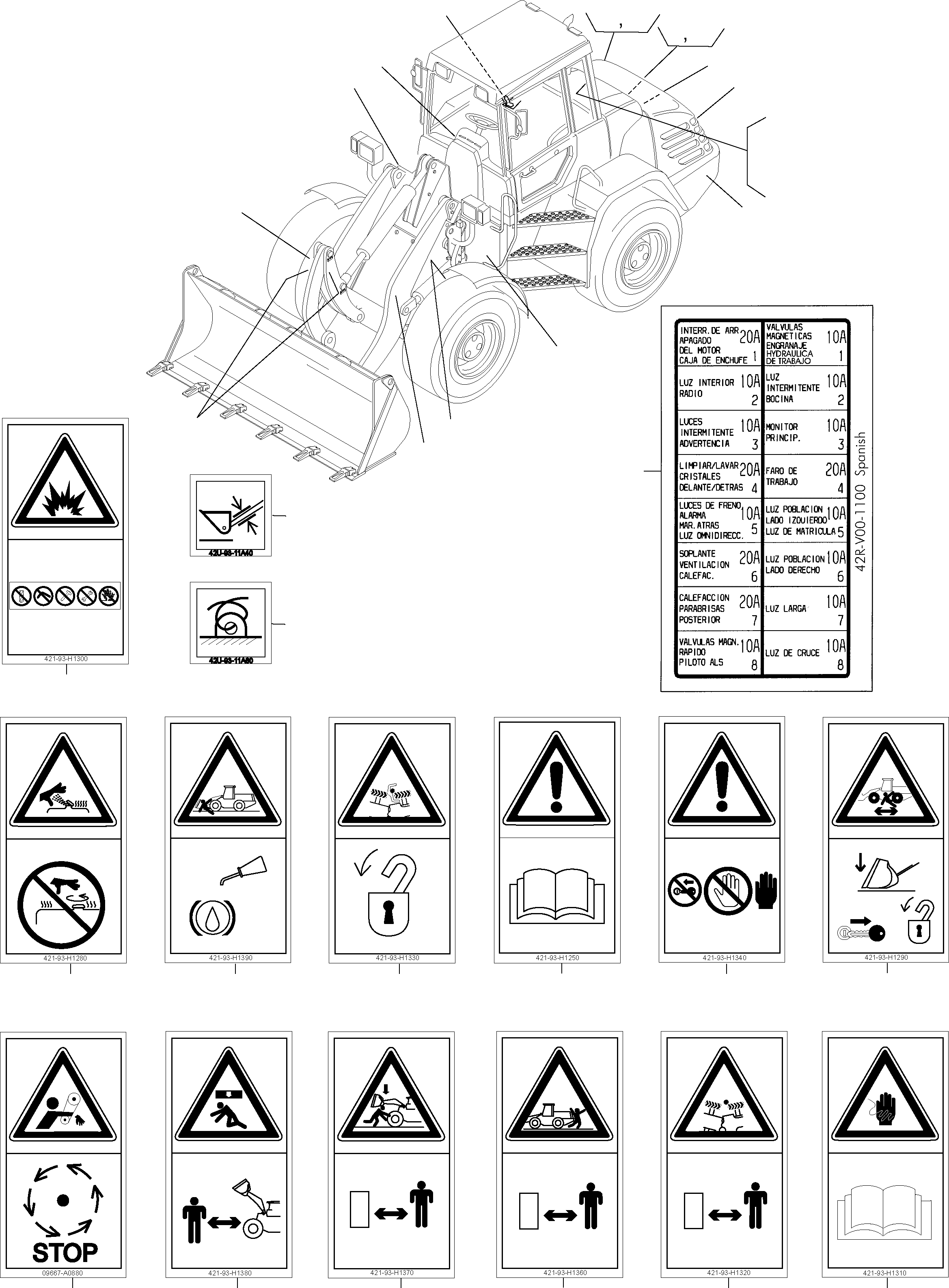 Наклейка 42R-V00-1100 KOMATSU