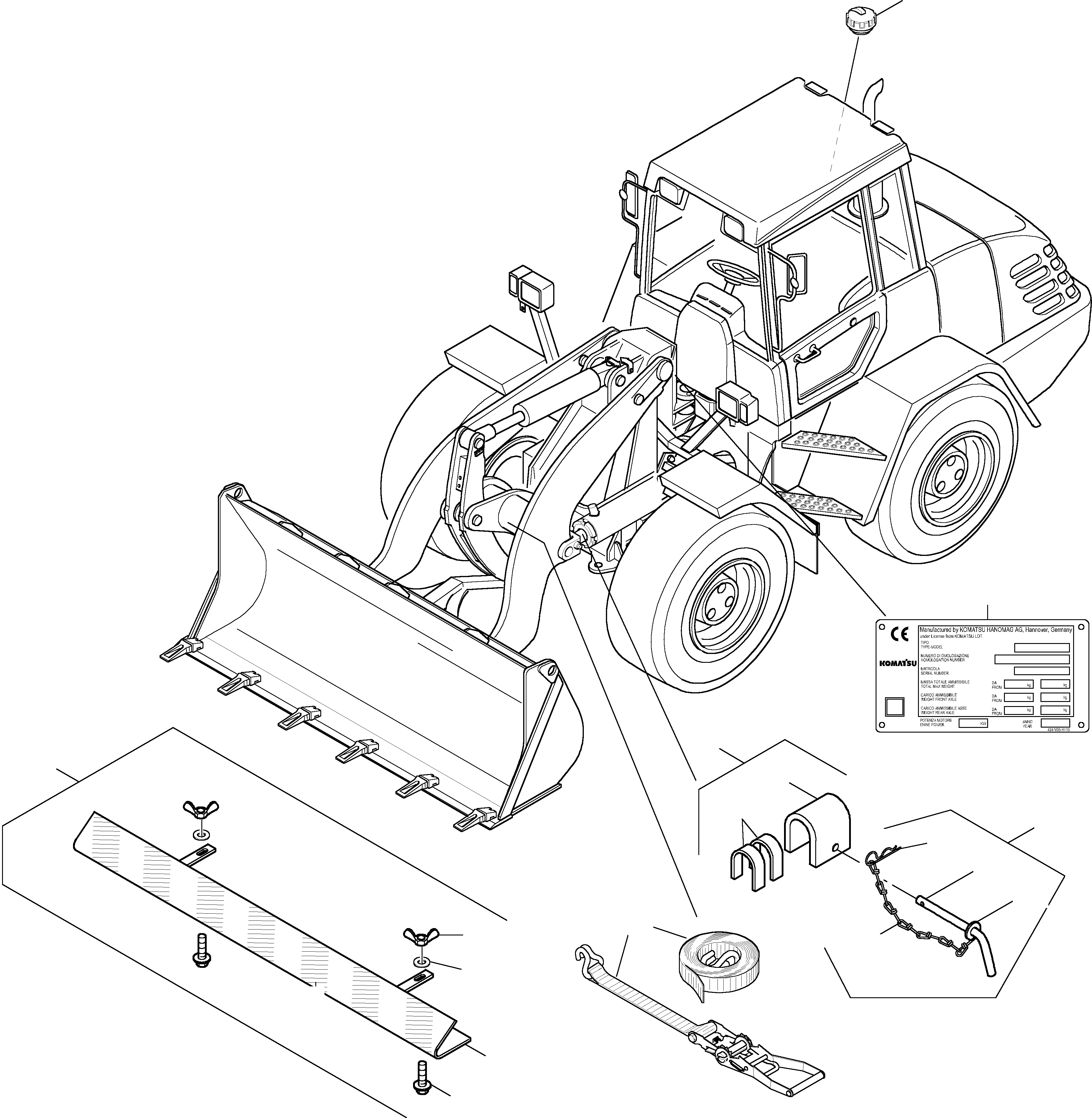 DISTANCE PIECE 42W-98-12A40 KOMATSU