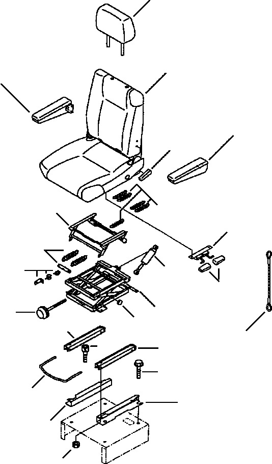 SEAT ASSY, SUSPENSION 421-57-2151O KOMATSU
