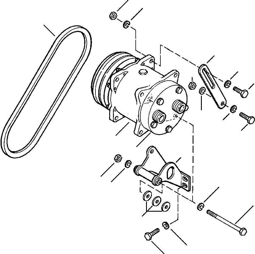 BRACKET, COMPRESSOR 417-963-A440 KOMATSU