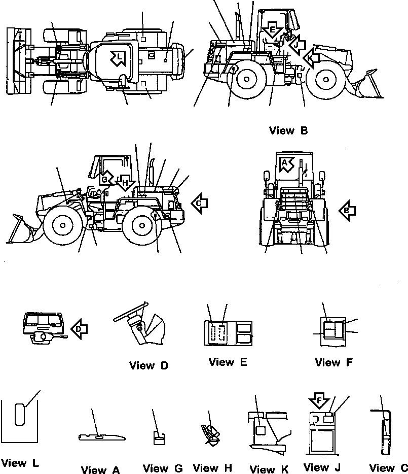 Табличка безопасности 098050-05000 KOMATSU
