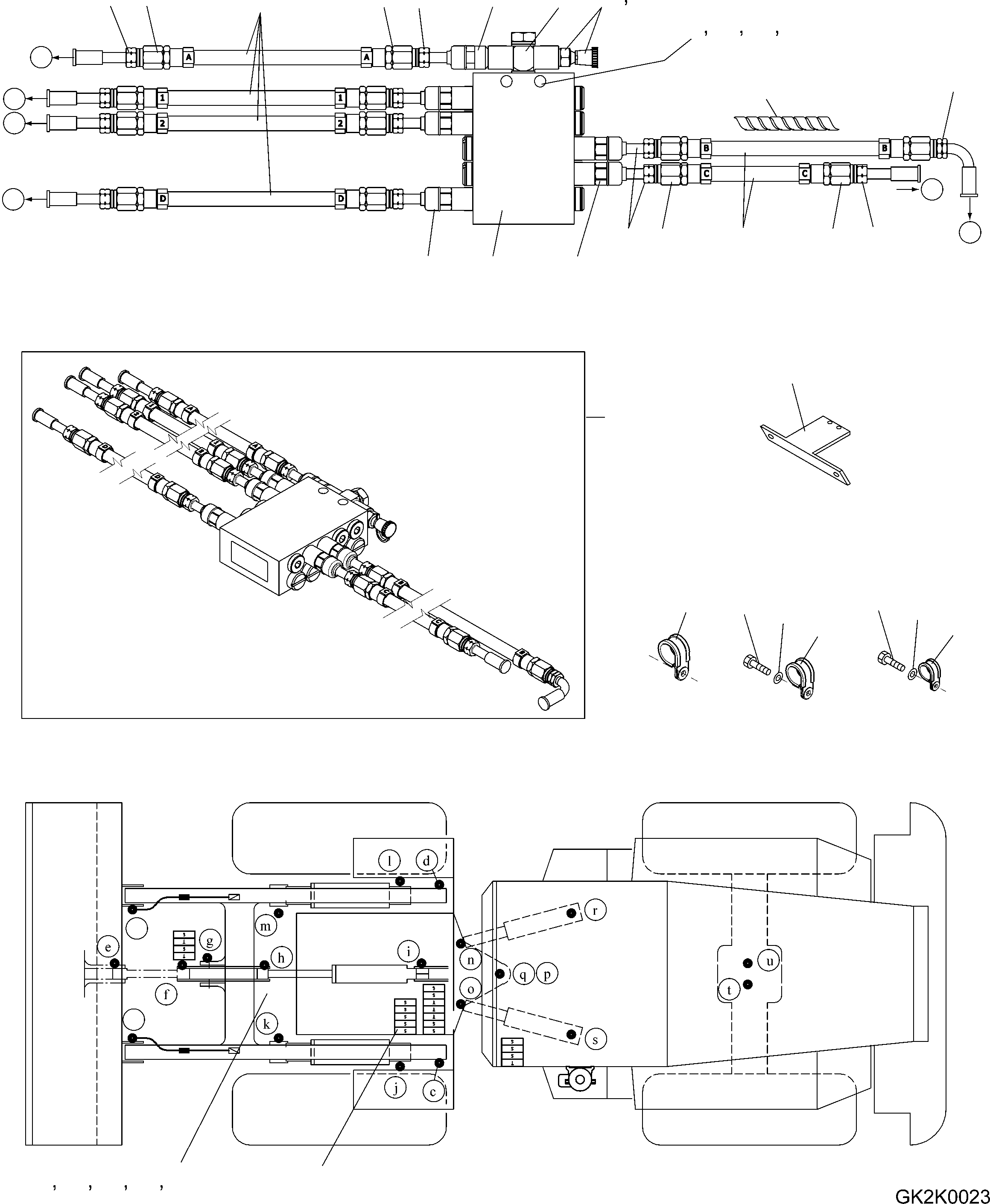 FRONT FRAME, REWORK 416-S96-H040 KOMATSU