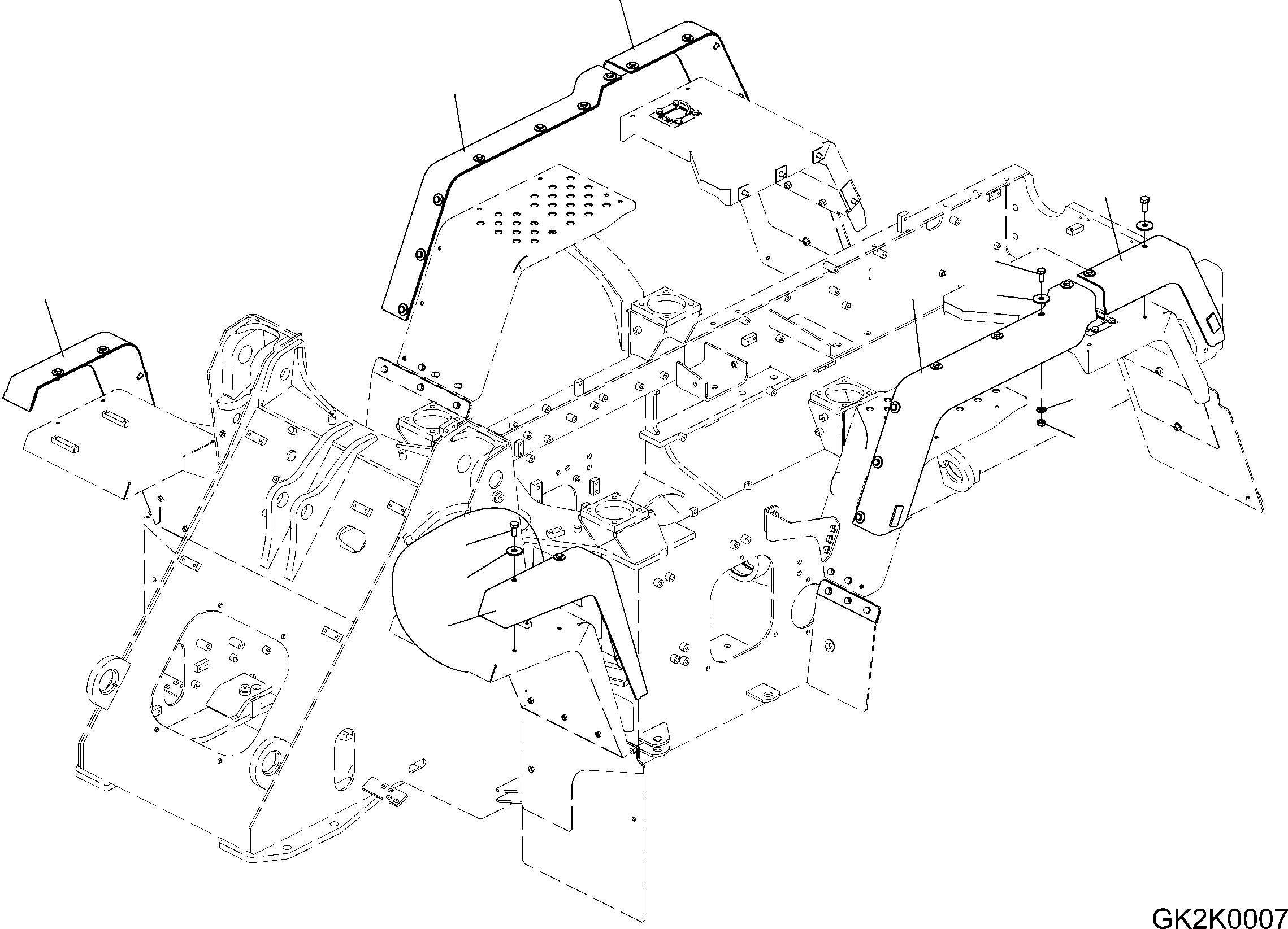 COVER, RHS 416-54-42470 KOMATSU
