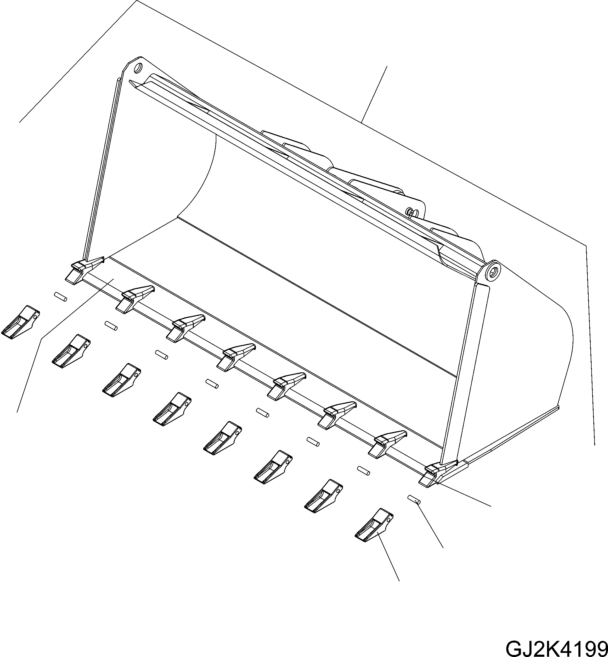 Ковш 416-71-H2C90 KOMATSU