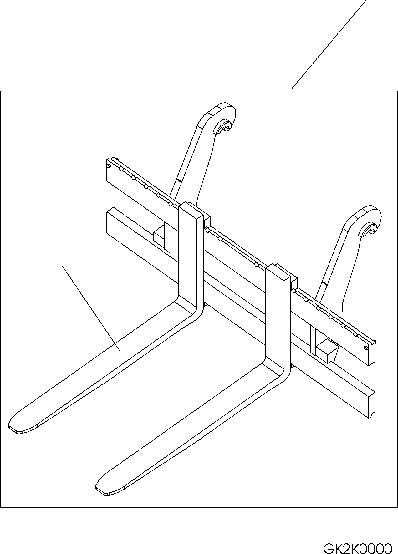 FORK 417-71-H0P02 KOMATSU