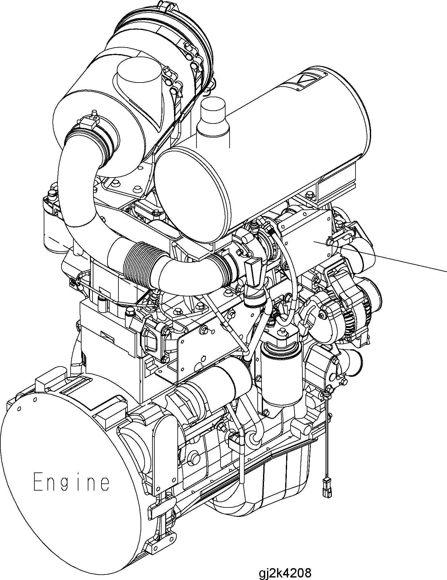 ENGINE 6737-H0-HH10 KOMATSU