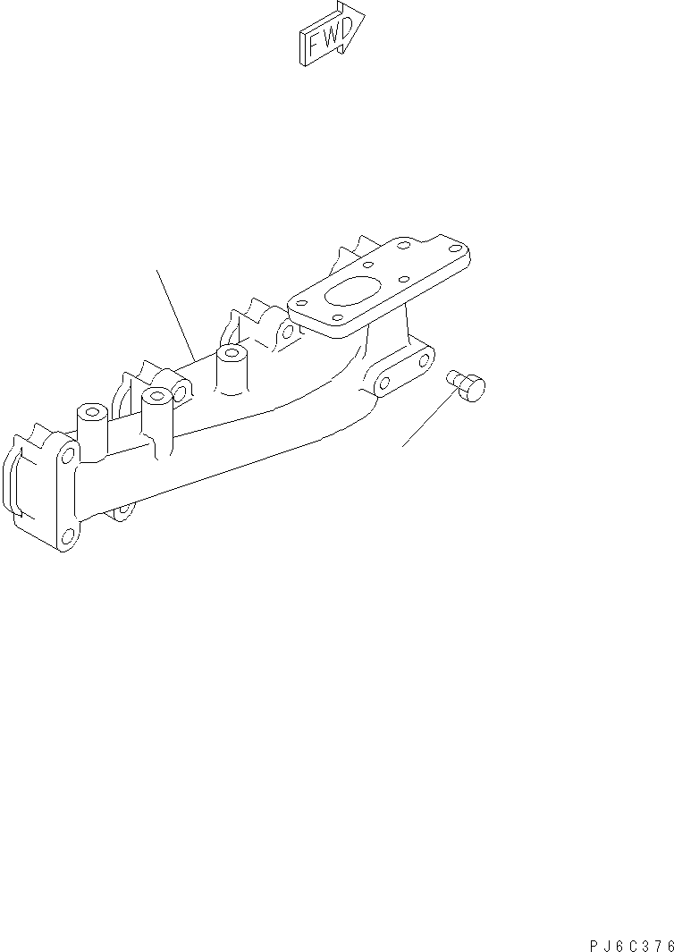Распределительный коллектор 6737-11-5110 KOMATSU