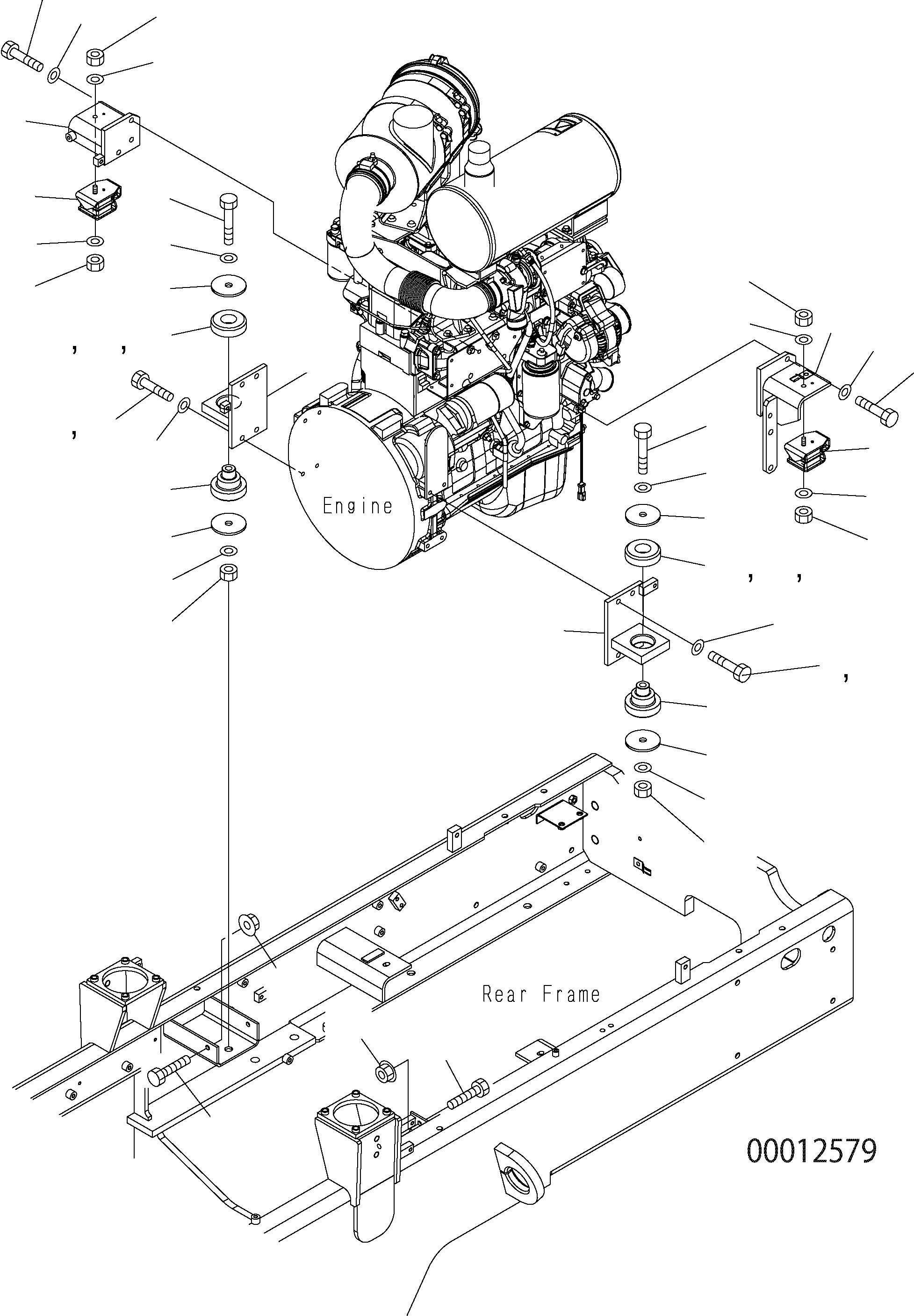 Амортизирующая подушка 416-01-31190 KOMATSU