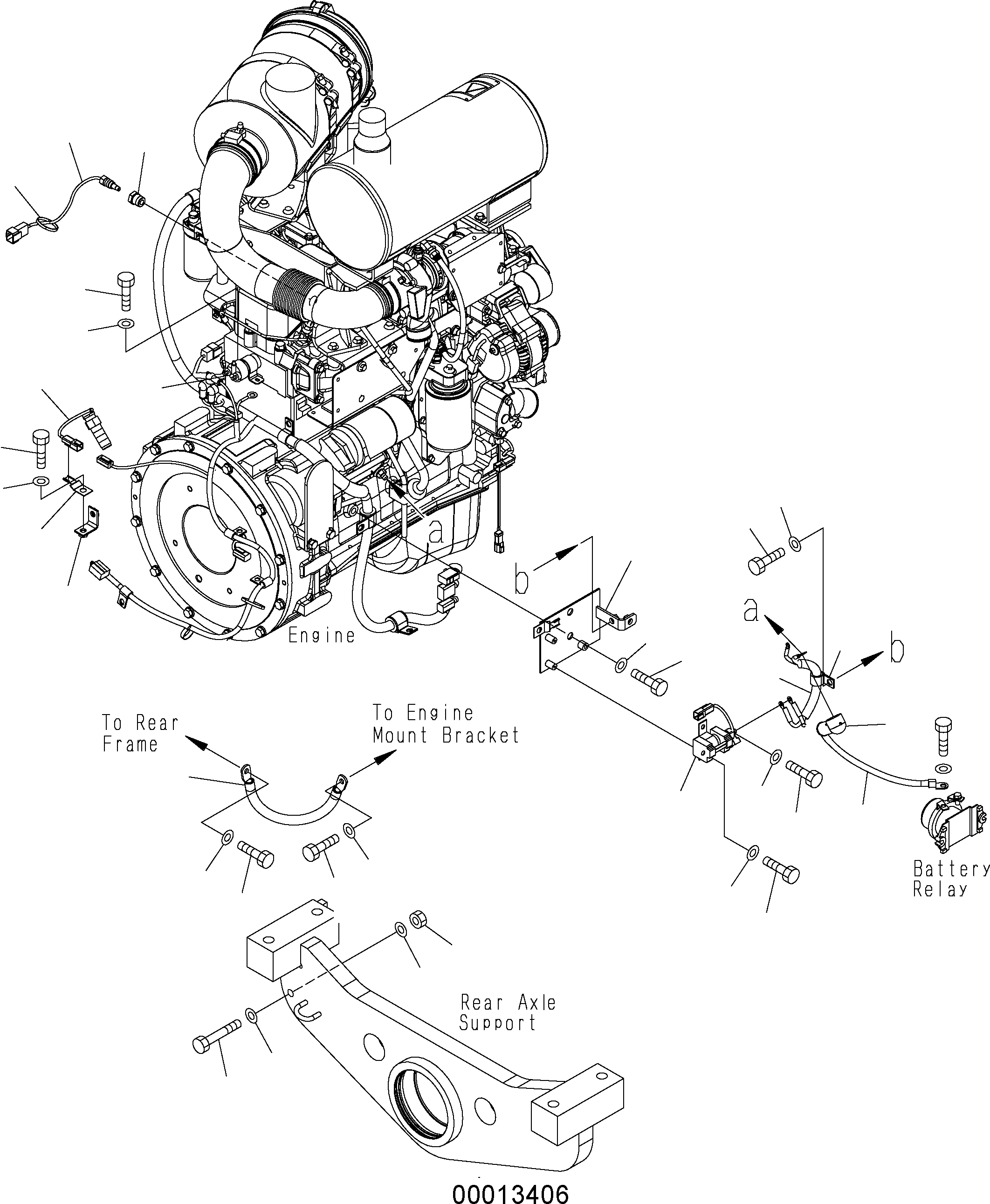 Кабель 08028-CB035 KOMATSU