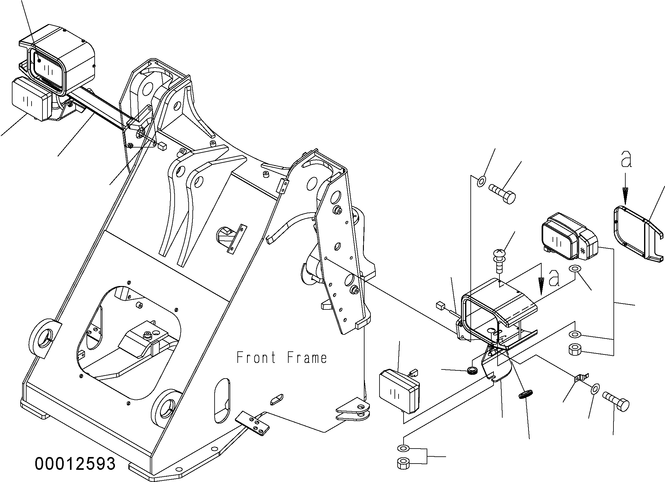 LAMP,R.H. 418-06-33221 KOMATSU