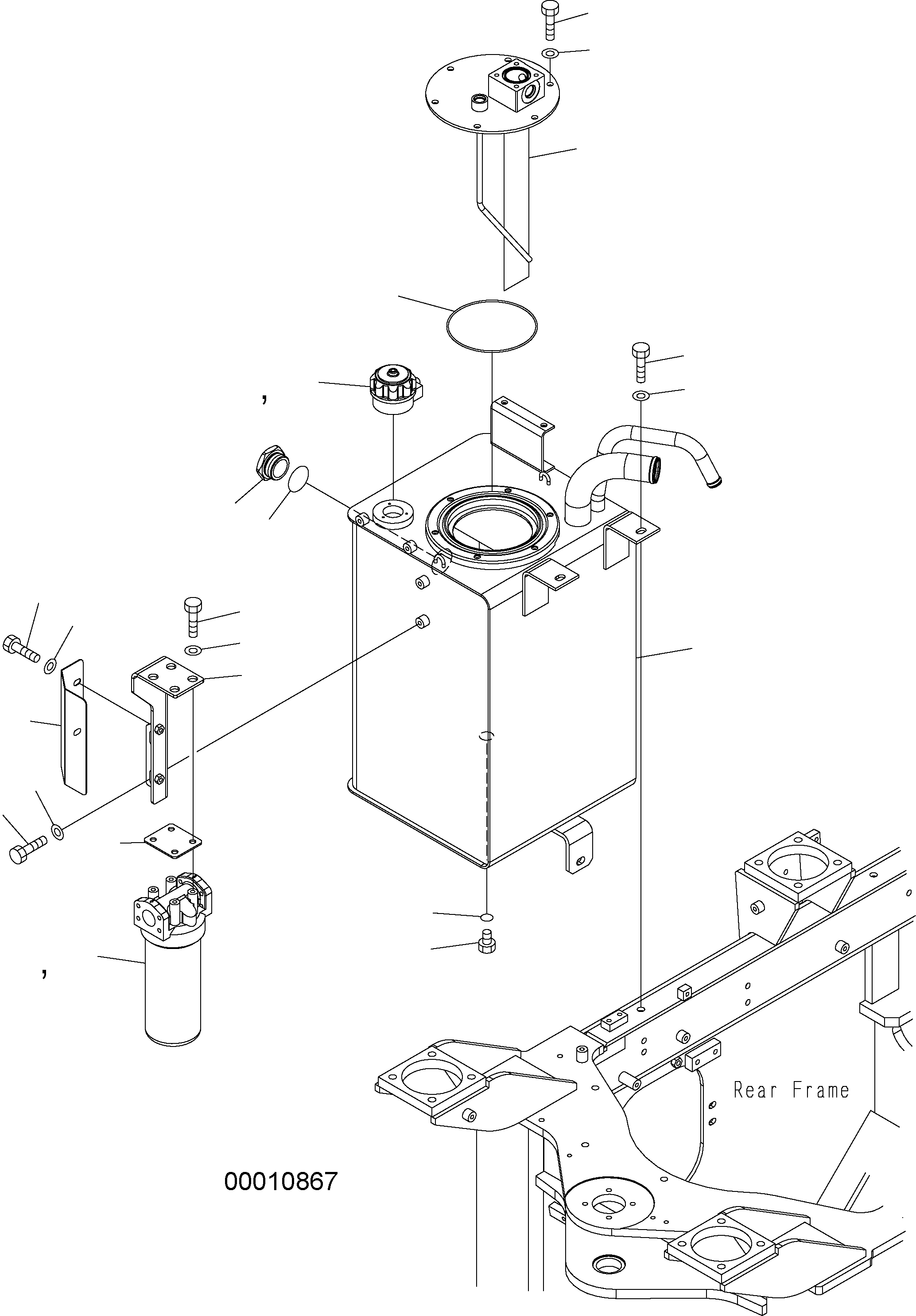 HYDRAULIC TANK 416-60-H5110 KOMATSU