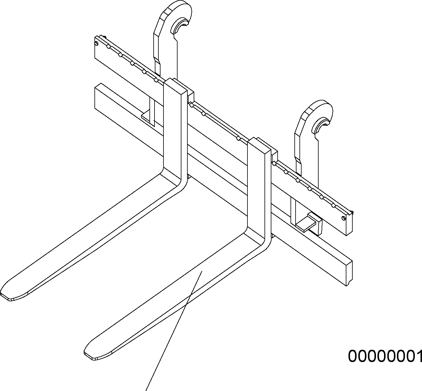 PALETTE FORK 416-71-H2210 KOMATSU