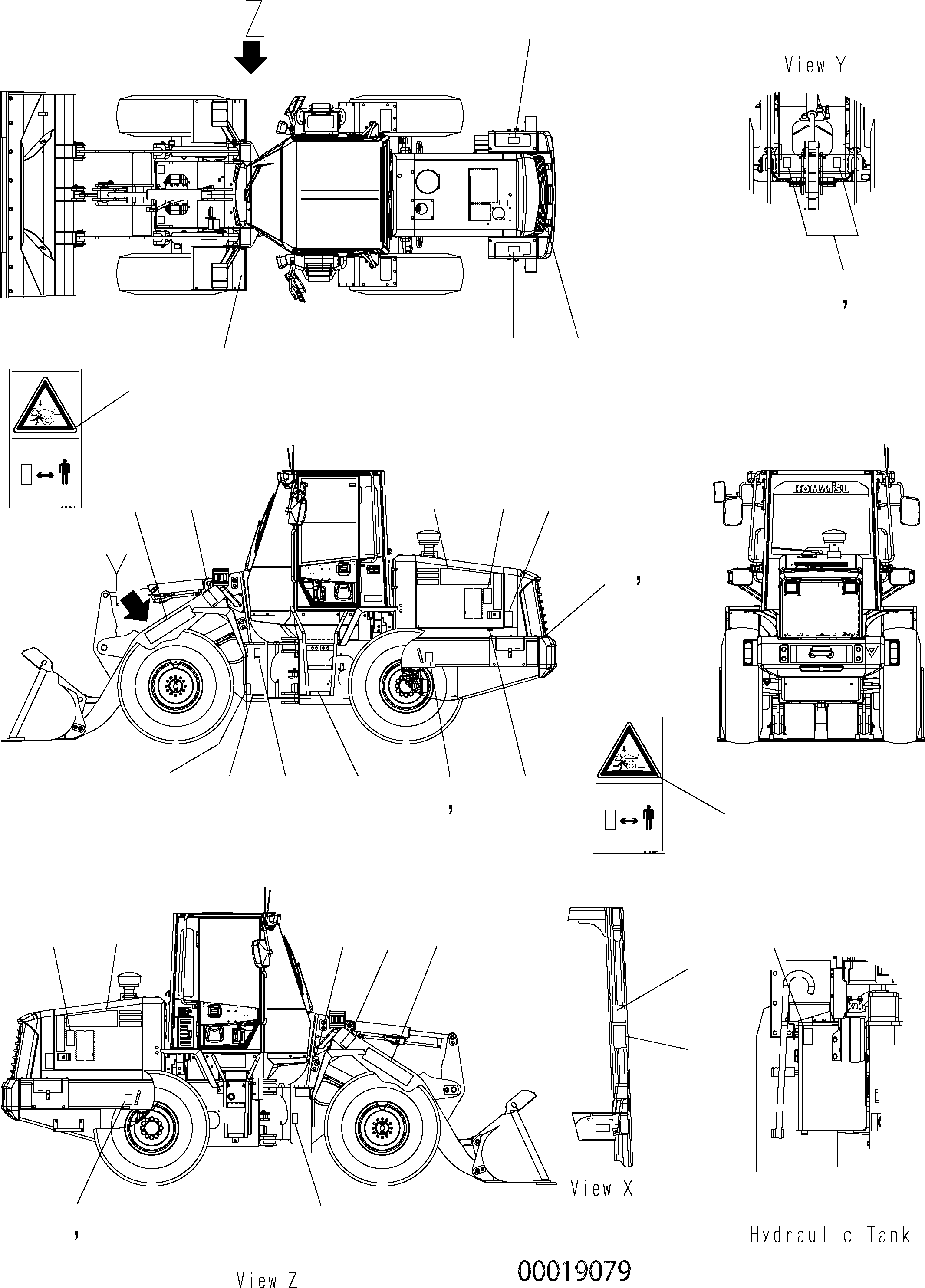 Наклейка 416-93-31752 KOMATSU