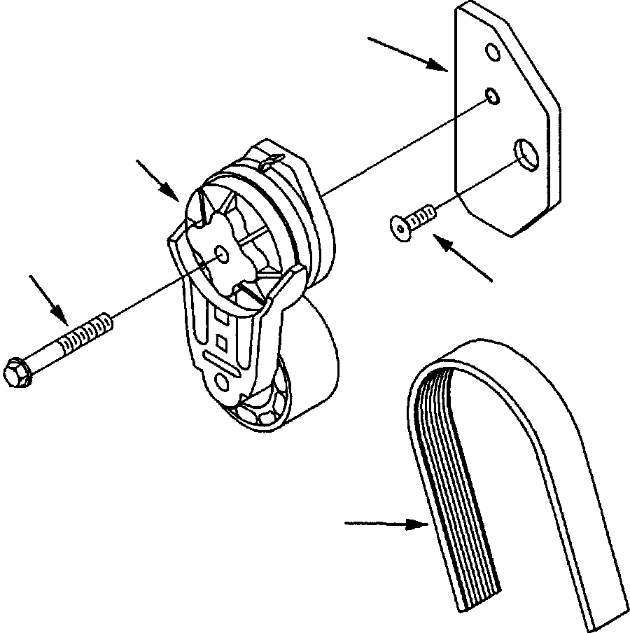 BRACKET, BELT TENSIONER 6735-81-6240 KOMATSU