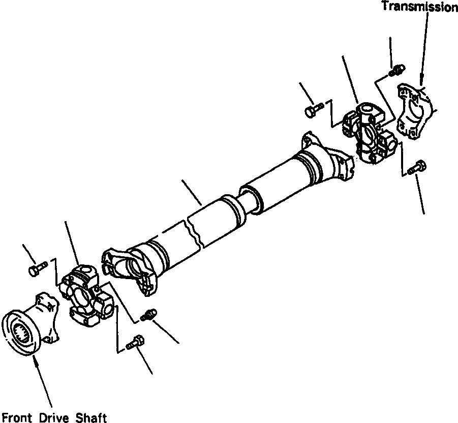 DRIVE SHAFT ASSEMBLY, CENTER 417-20-A1110 KOMATSU