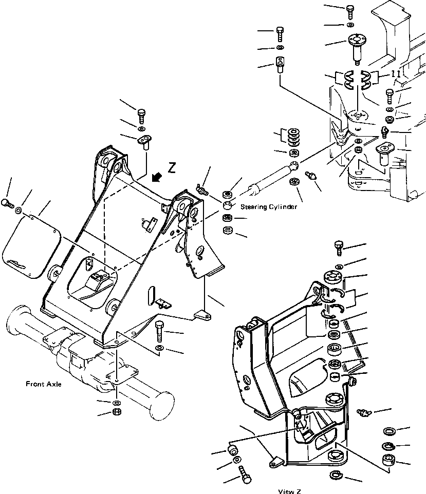 COVER, FRONT (2-SPOOL VALVE) 418-T80-A830 KOMATSU
