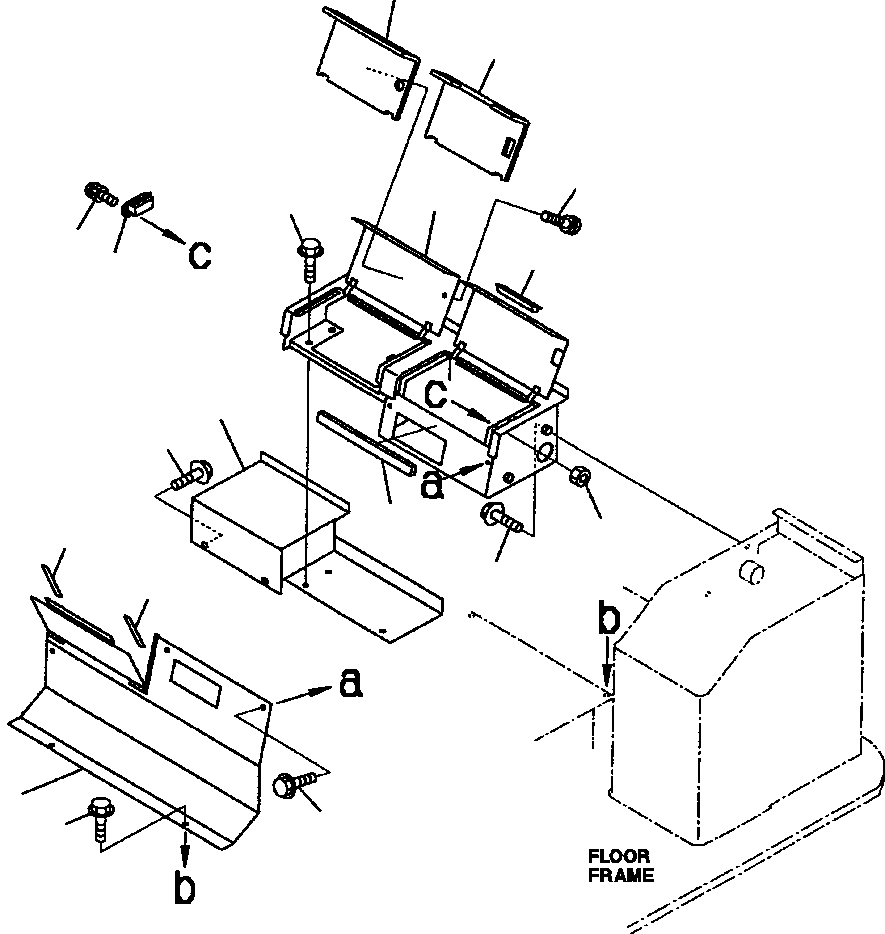BOX, REAR CONSOLE 421-54-A1871 KOMATSU