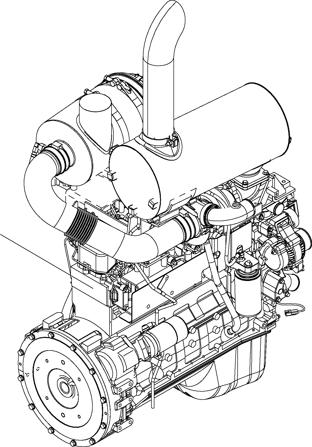 DIESEL ENGINE 6738-M0-HH10 KOMATSU