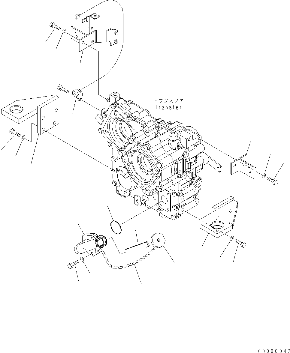 BRACKET,REAR¤ R.H. (418-14-31123) KOMATSU