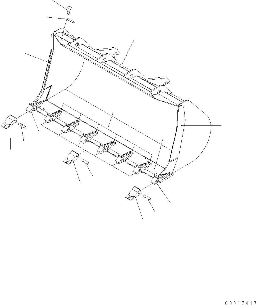 PLATE, (WELDED) 417-72-H2230 KOMATSU