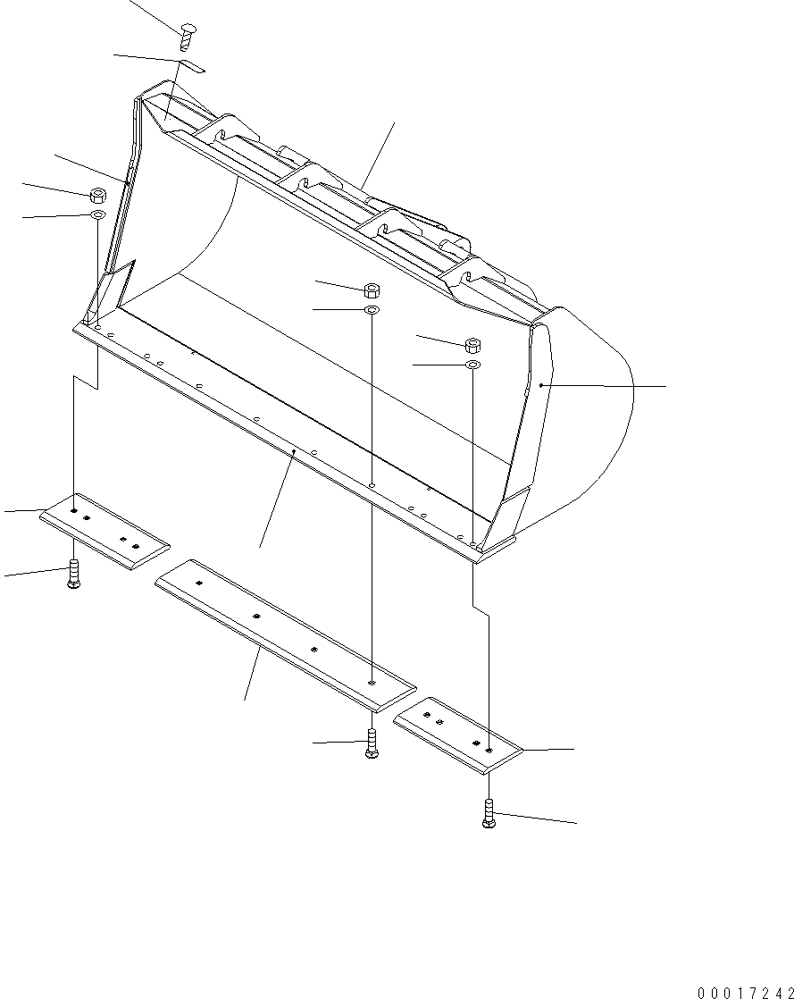 BUCKET ASSEMBLY 417-72-H2130 KOMATSU