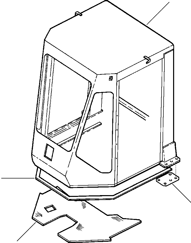 CAB ASSEMBLY, COMPLETE 419-926-A010 KOMATSU