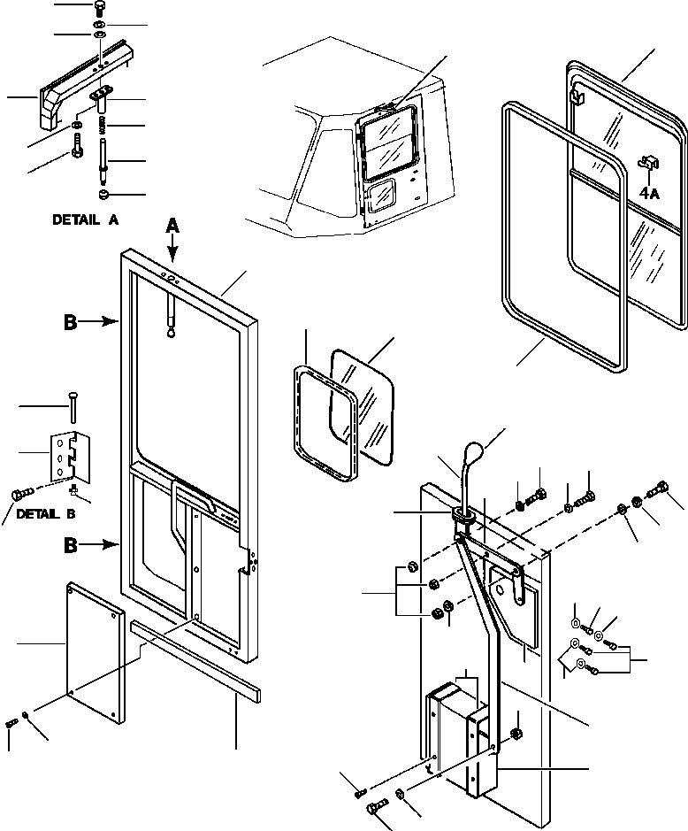 DOOR ASSEMBLY, LEFT 418-927-AA50 KOMATSU