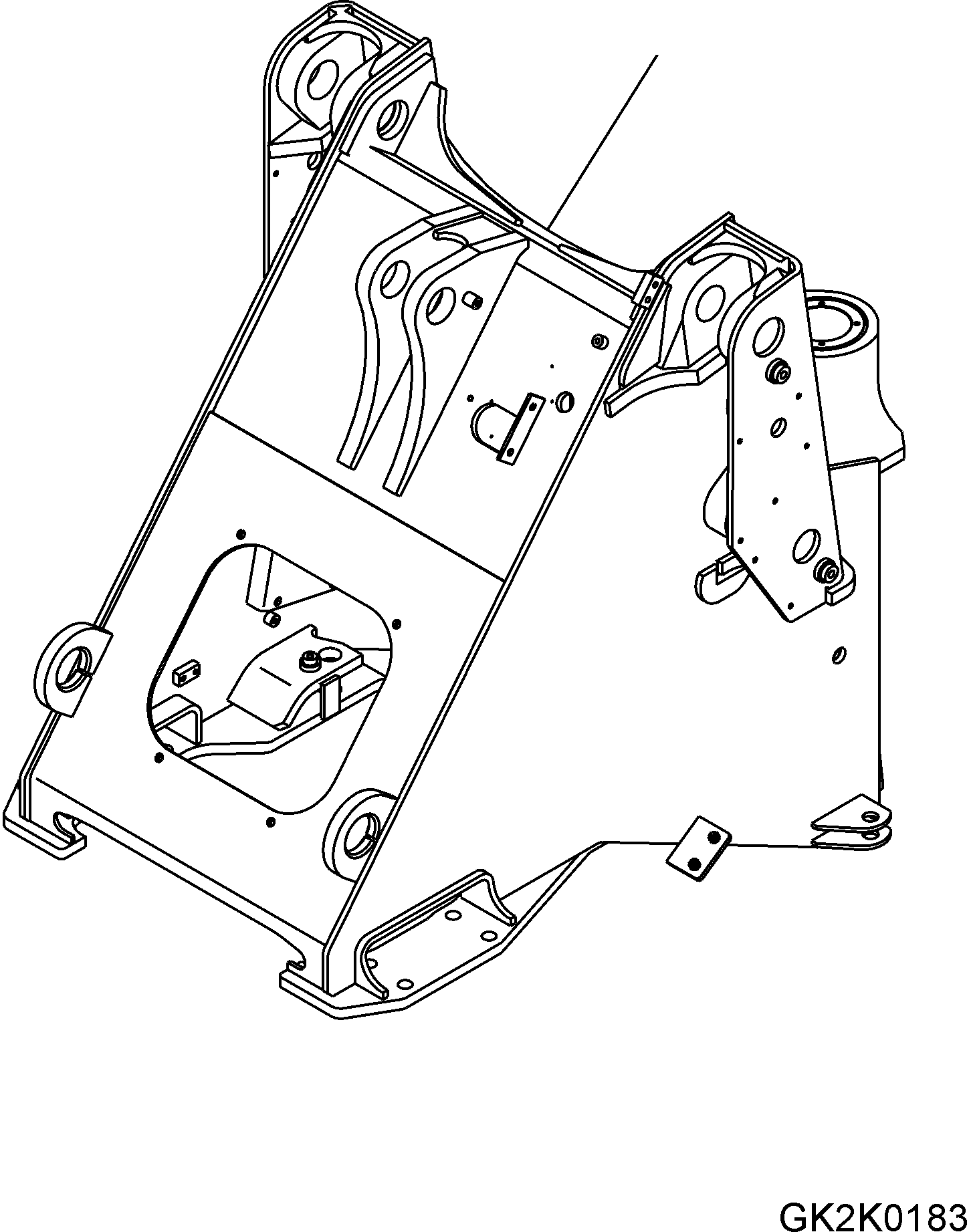 FRAME, FRONT 418-46-H1331 KOMATSU