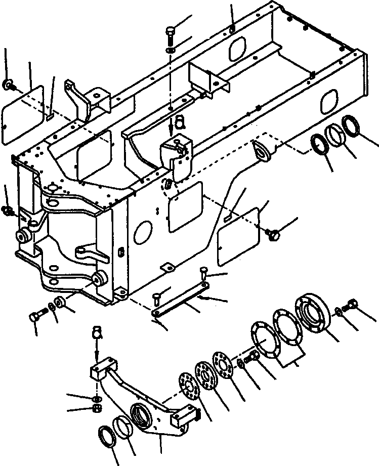 SUPPORT,REAR 418-46-27110 KOMATSU