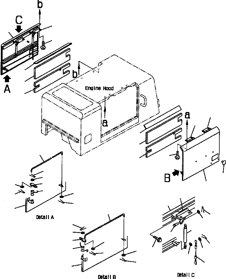 DOOR, L.H 418-54-A2310 KOMATSU