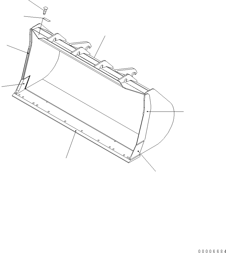 BUCKET ASSEMBLY 418-70-H2710 KOMATSU