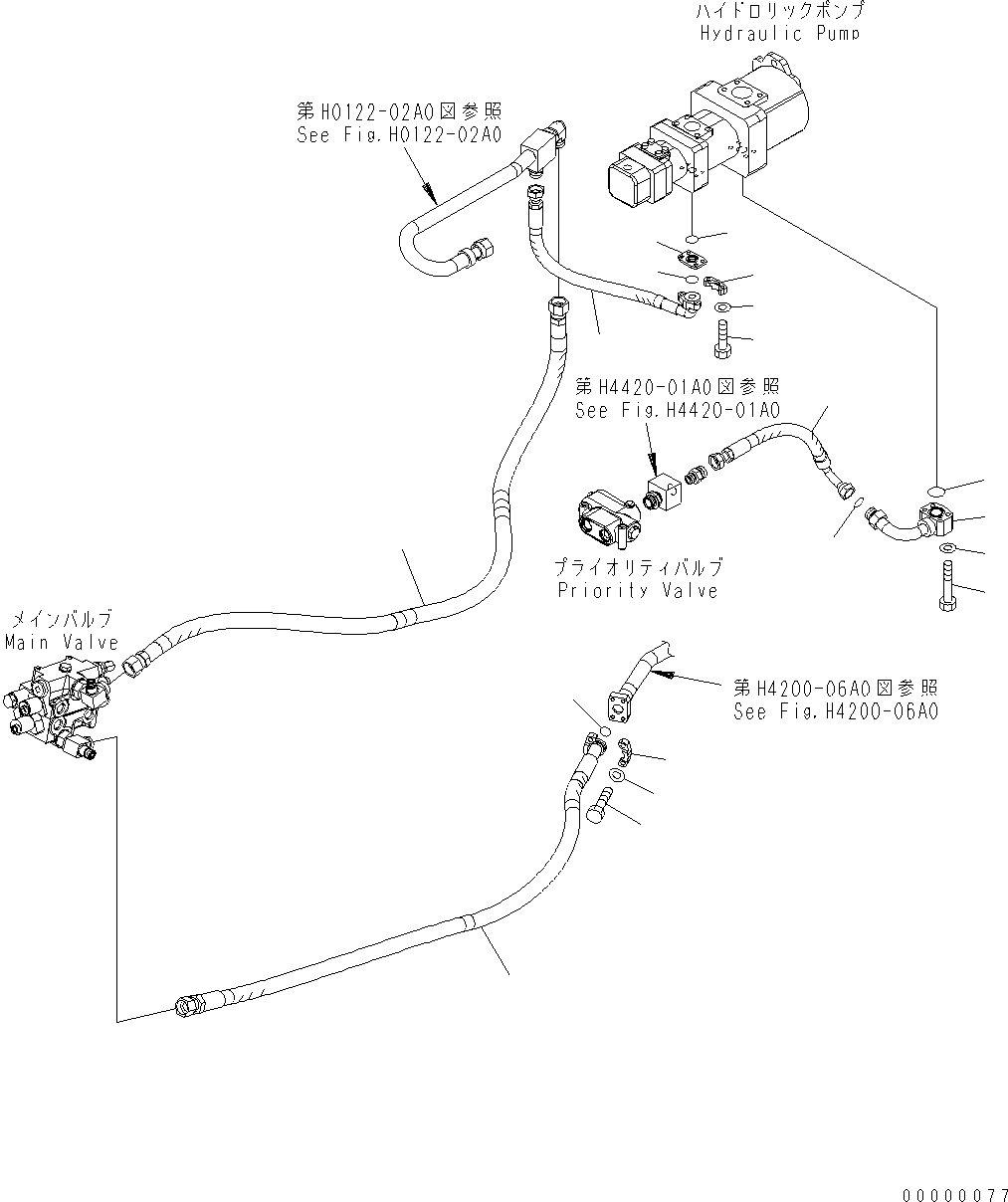 Шланг 418-V89-3530 KOMATSU