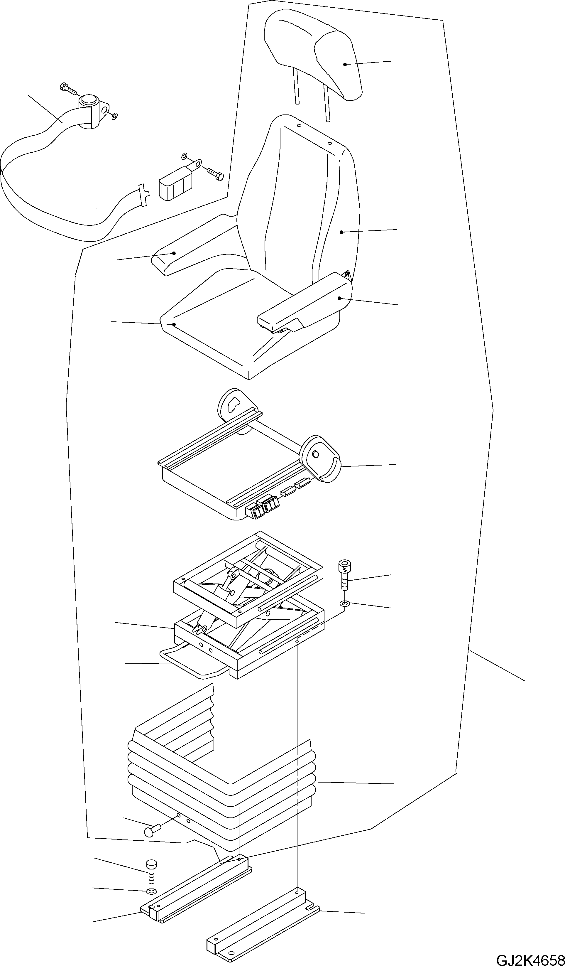ARM REST KIT TG13172 KOMATSU