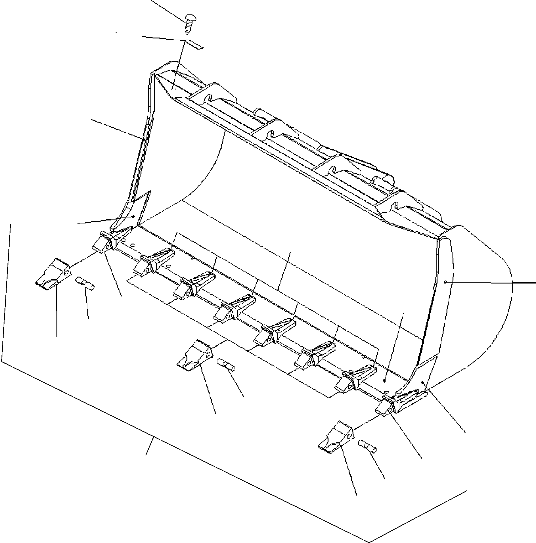 BUCKET ASSEMBLY 418-70-H2011 KOMATSU