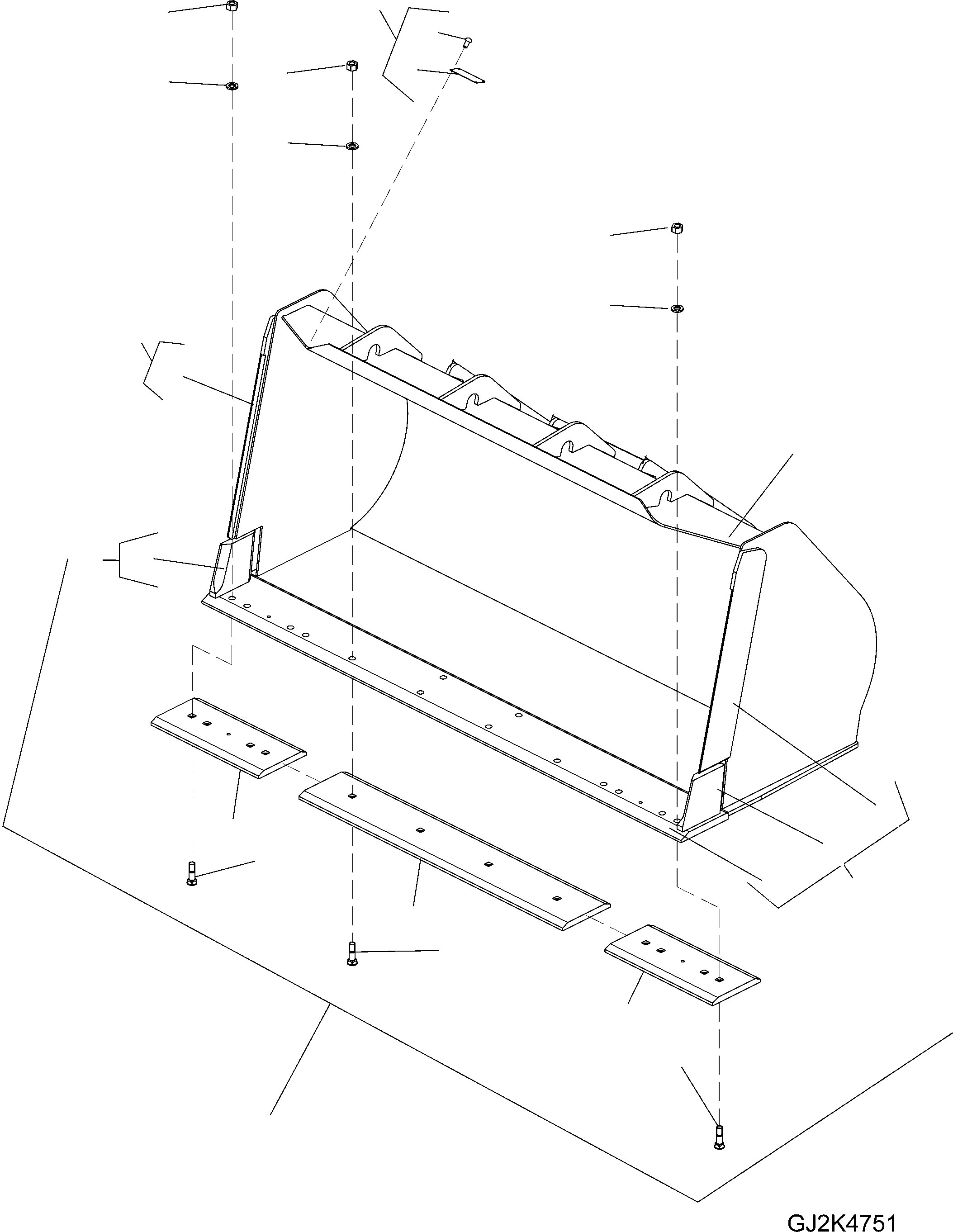 BUCKET ASSEMBLY 418-70-H2050 KOMATSU